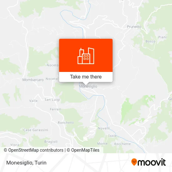 Monesiglio map