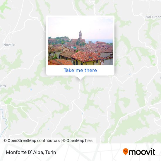 Monforte D' Alba map