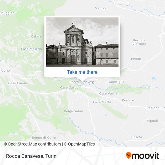 Rocca Canavese map