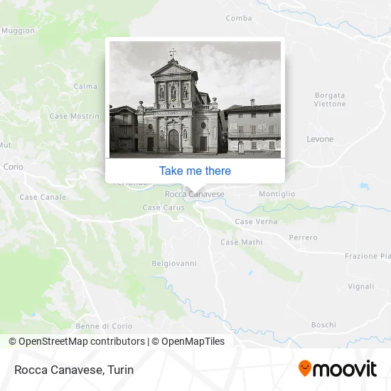 Rocca Canavese map
