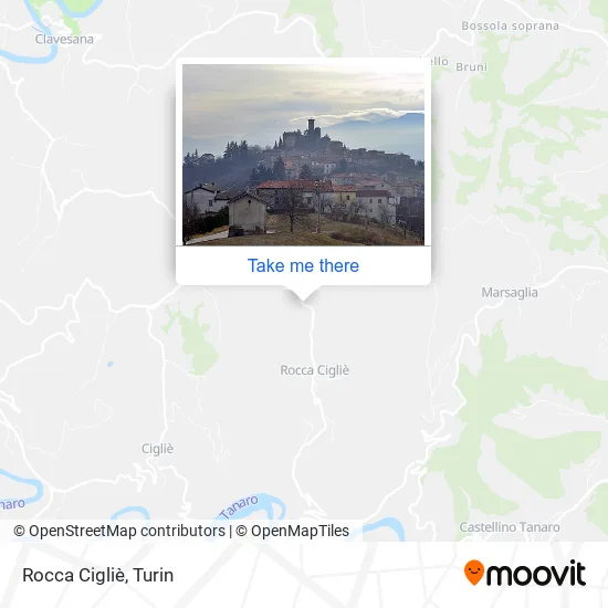 Rocca Cigliè map