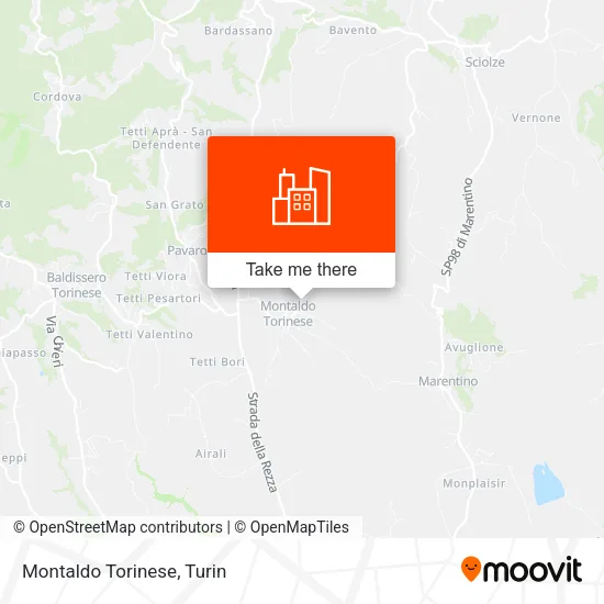 Montaldo Torinese map