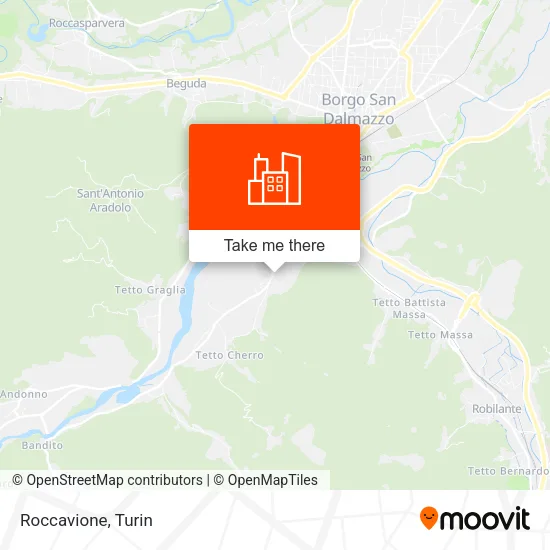Roccavione map