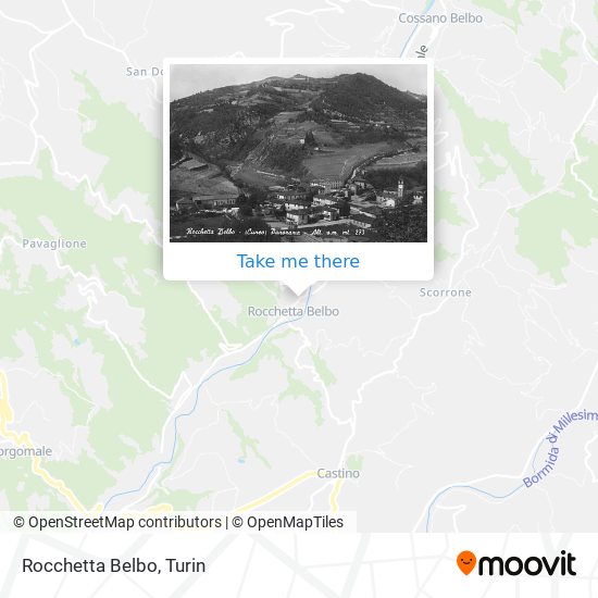 Rocchetta Belbo map