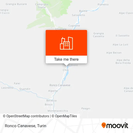 Ronco Canavese map