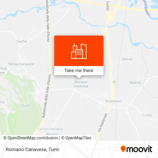 Romano Canavese map