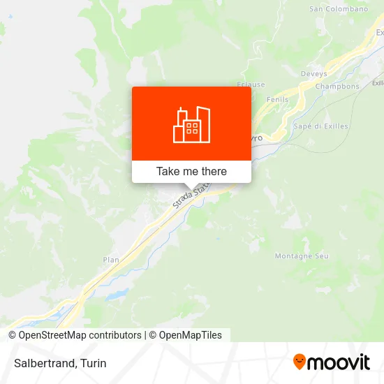 Salbertrand map
