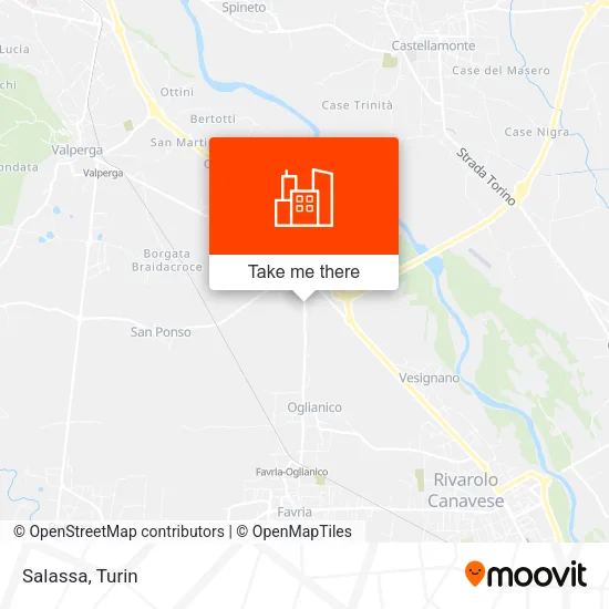 Salassa map