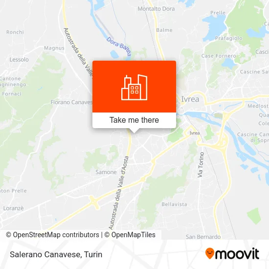 Salerano Canavese map