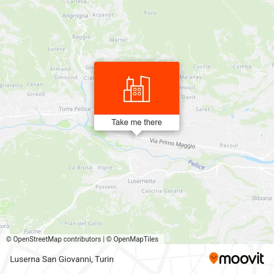 Luserna San Giovanni map