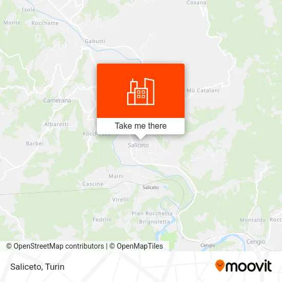 Saliceto map