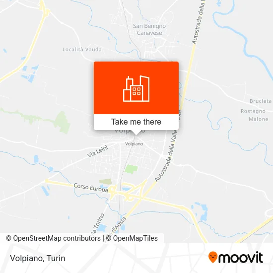 Volpiano map