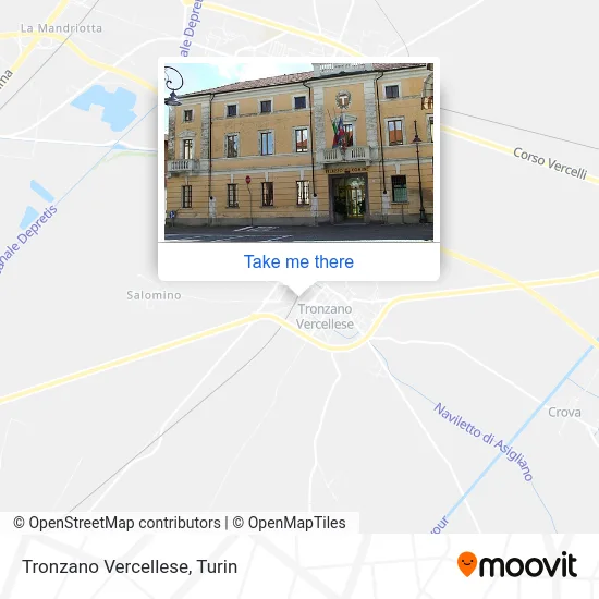 Tronzano Vercellese map