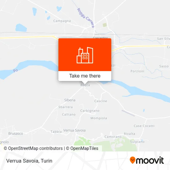 Verrua Savoia map