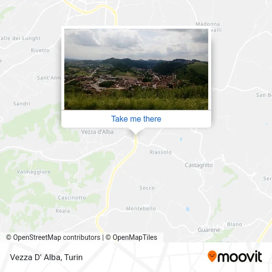Vezza D' Alba map