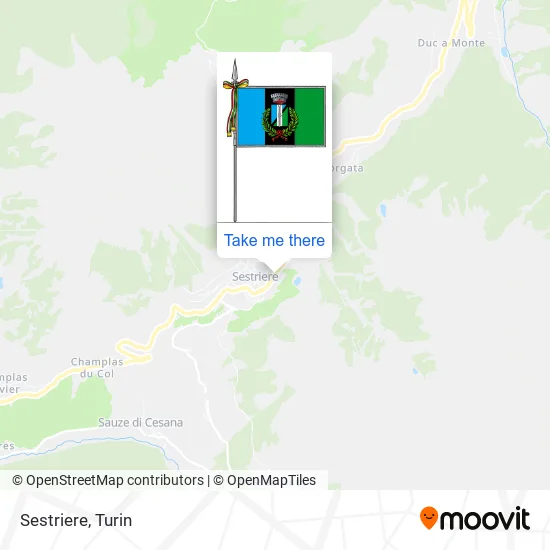 Sestriere map