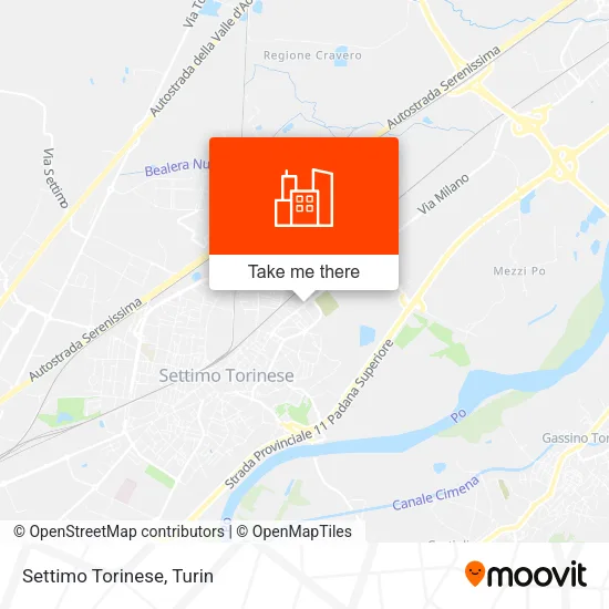 Settimo Torinese map