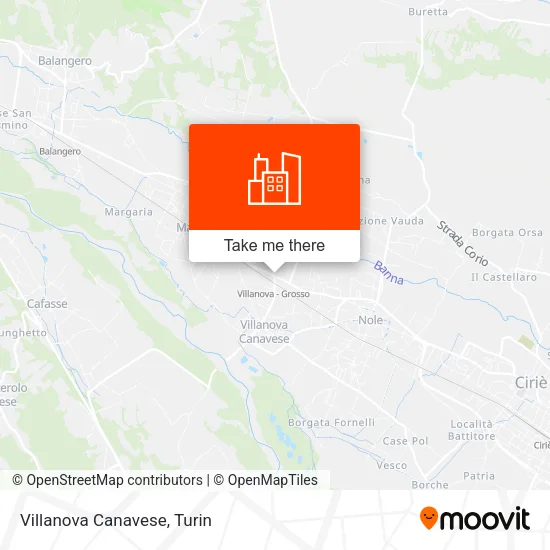 Villanova Canavese map