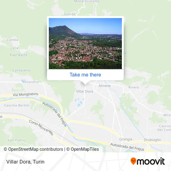 Villar Dora map