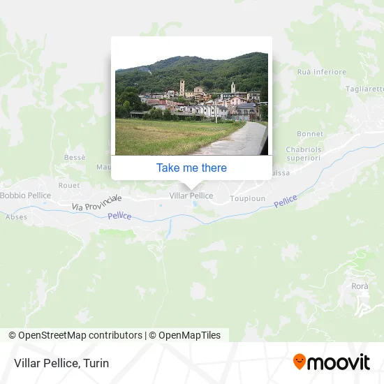 Villar Pellice map