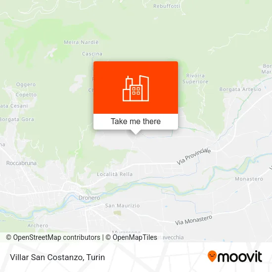 Villar San Costanzo map