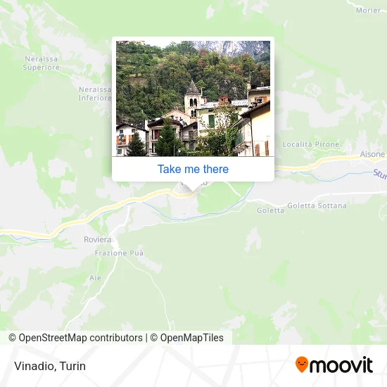 Vinadio map