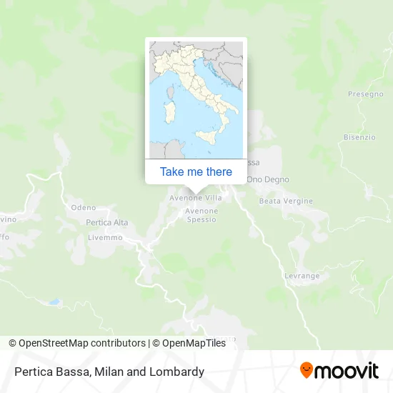 Pertica Bassa map