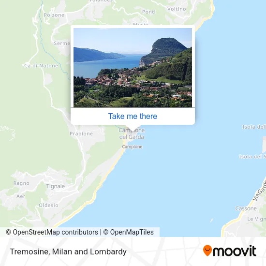 Tremosine map