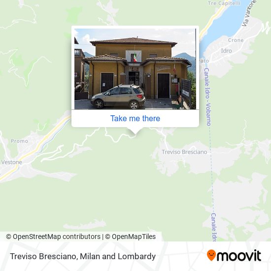 Treviso Bresciano map