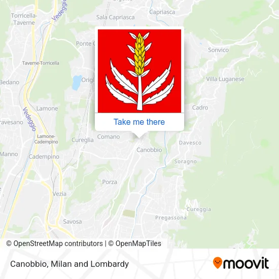 Canobbio map