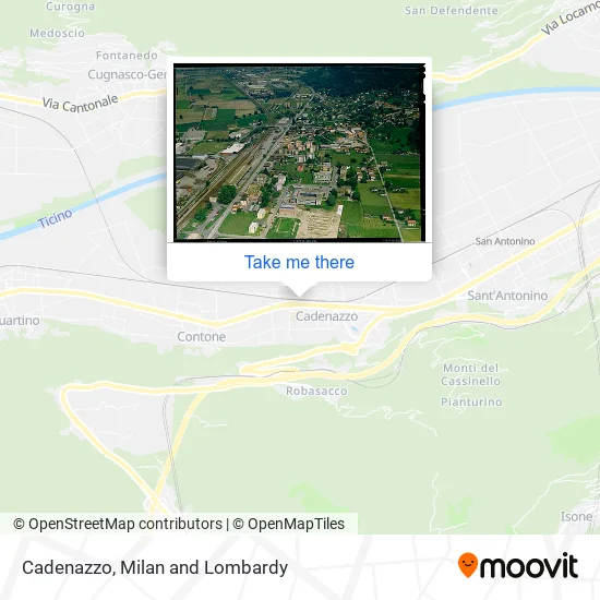 Cadenazzo map