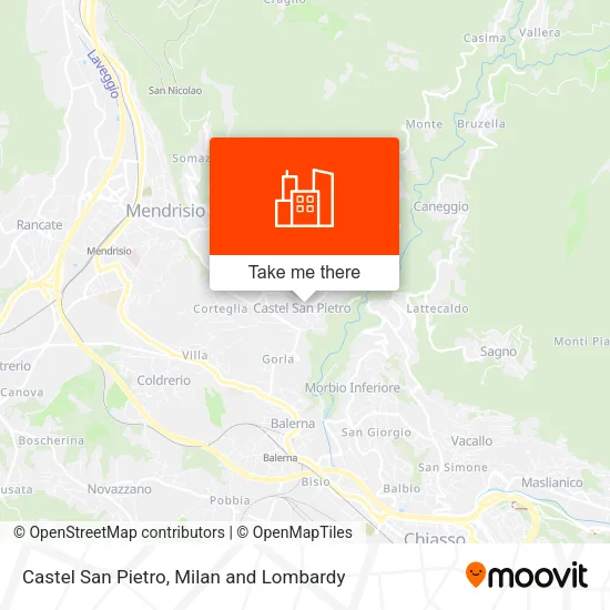 Castel San Pietro map