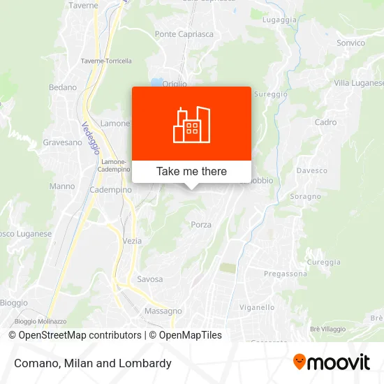 Comano map