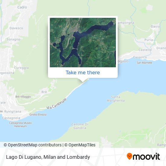 Lago Di Lugano map