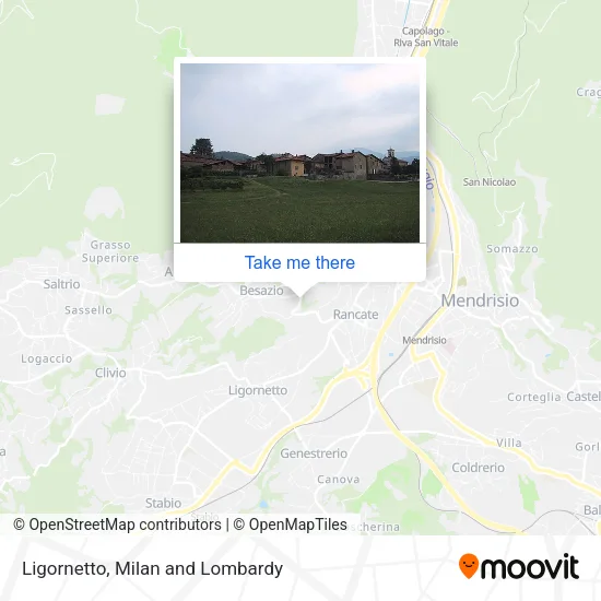 Ligornetto map
