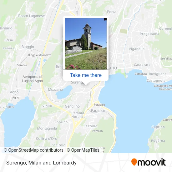 Sorengo map