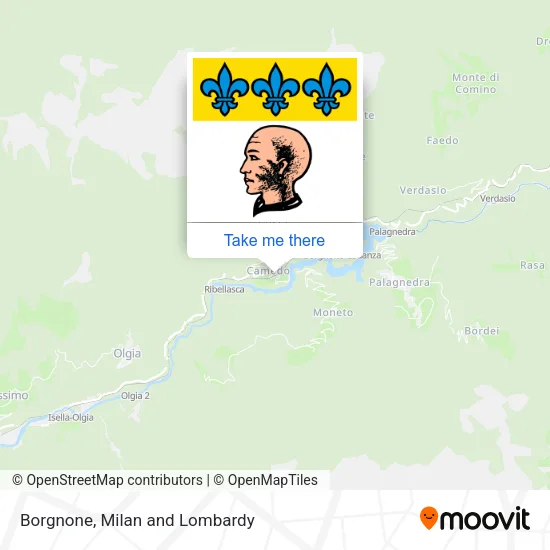 Borgnone map