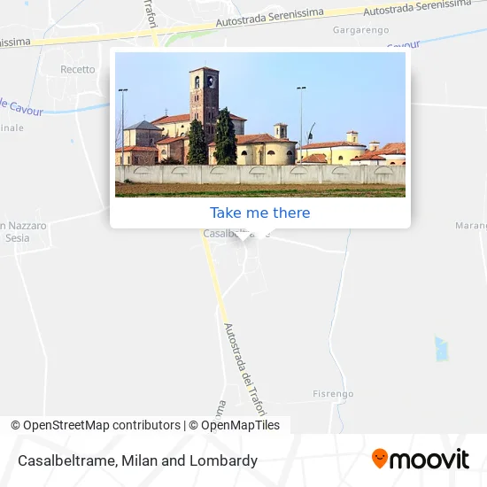 Casalbeltrame map