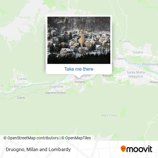 Druogno map