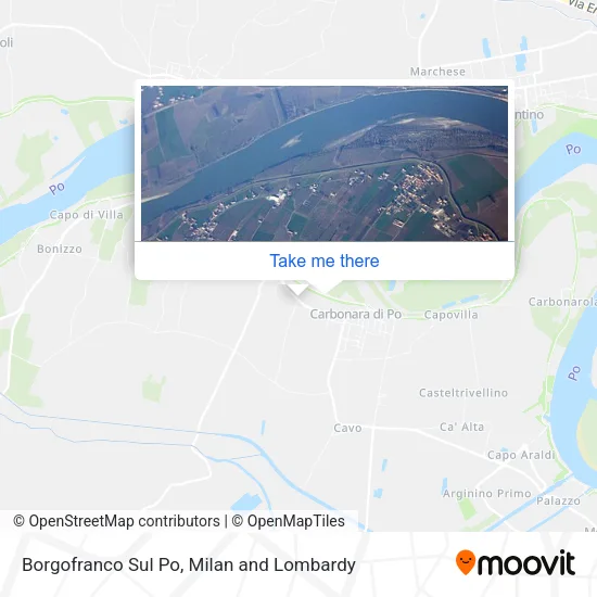 Borgofranco Sul Po map