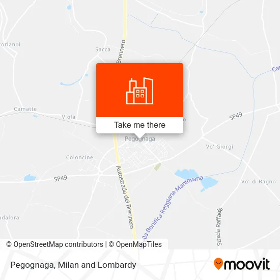 Pegognaga map