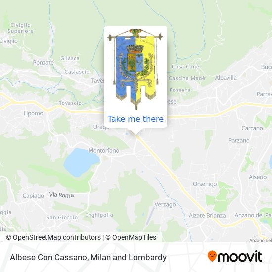 Albese Con Cassano map
