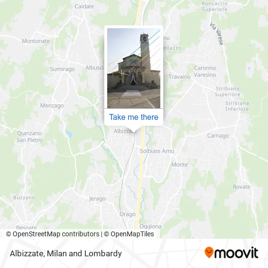 Albizzate map