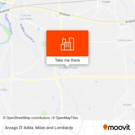 Arzago D' Adda map
