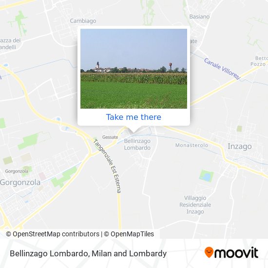 Bellinzago Lombardo map