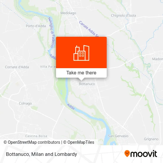 Bottanuco map