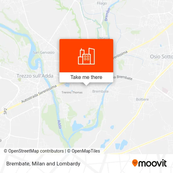 Brembate map
