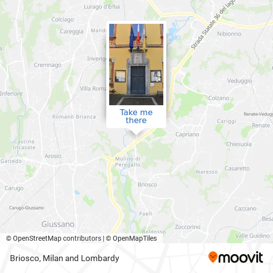 Briosco map