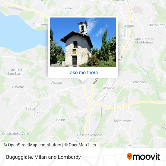 Buguggiate map