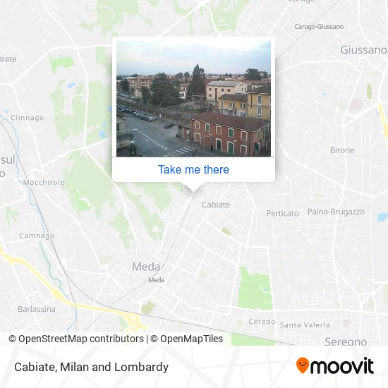 Cabiate map